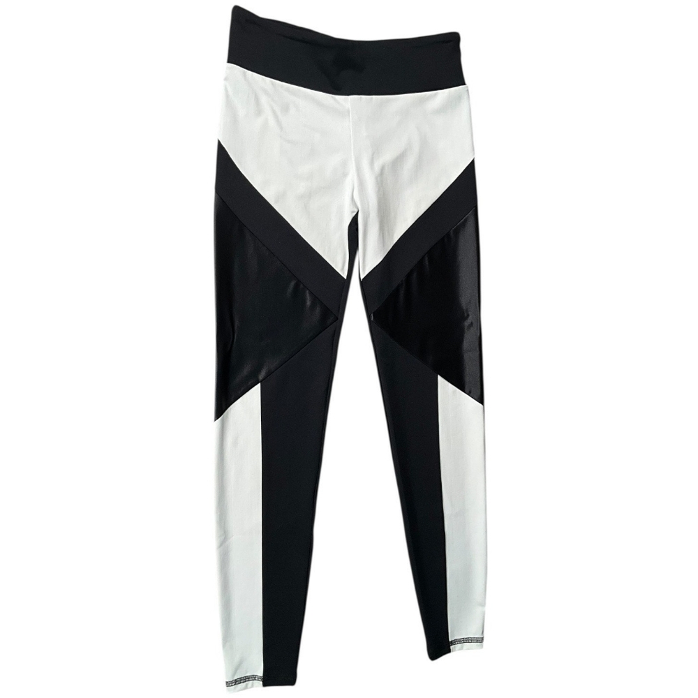 Laced By Laju Black & White Size Small Leggings Active